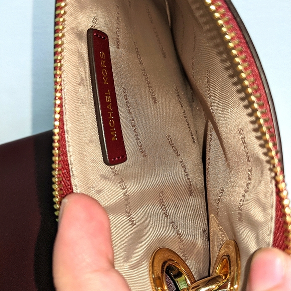 Michael Kors Oxblood Trio Wristlet - Picture 11 of 13